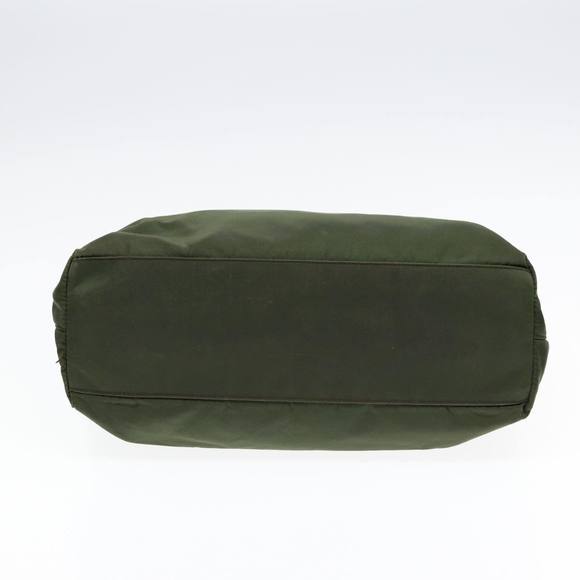 PRADA Tote Bag Nylon Khaki Silver Auth ep5279 - Picture 9 of 16